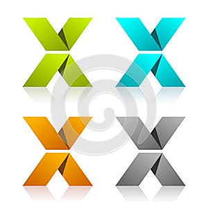 X paper letter symbol