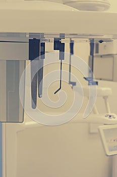 X-ray apparatus for conical beam computed tomography.