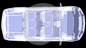 X-ray concept car. Top view