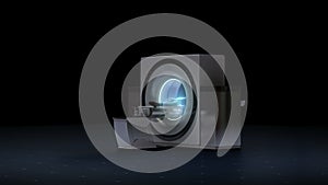 X-ray CT scanner, medical diagnosis technology.MRI process.