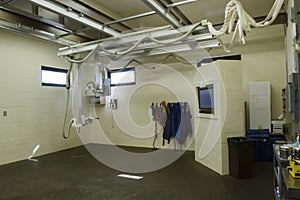 X-ray imaging equipment in equine hospital