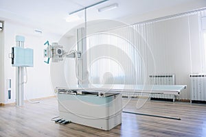 X-ray machine and radiology room