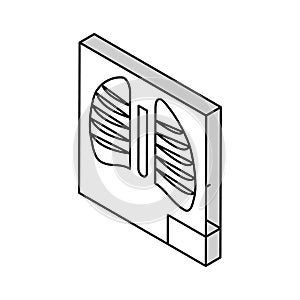 x-ray radiology isometric icon vector illustration flat