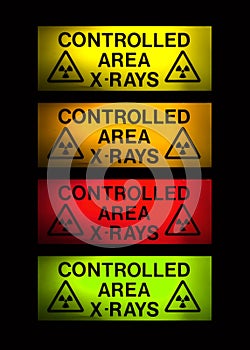 X-Rays sign in 4 colours