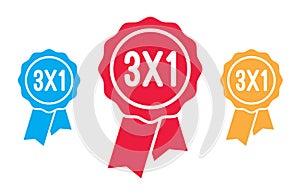 3x1 Ribbons Vector