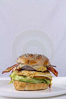 X salada bacon egg burguer hamburguer lanche photo