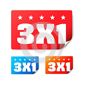 3x1 Shopping Stickers