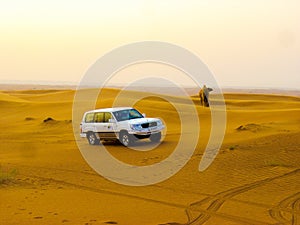 4X4 SUV desert camel Dubai