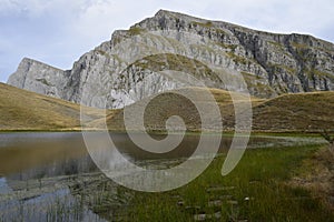 ''dragon lake'' of Tymfi ,an alpine lake that resides at an altitude of 2050m