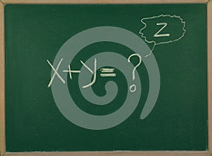 X+y=Z.