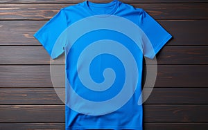 & x22;A Blue T-Shirt on a White Background -Generative Ai