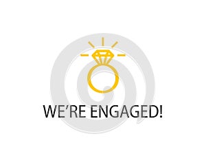 We're engaged poster