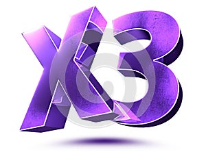 X3 purple.
