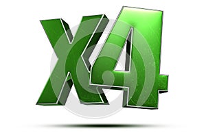 X4 3d green.