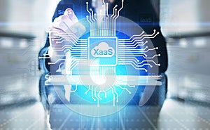 XaaS PaaS SaaS IaaS DBaaS Infrasstructure Service Data Base Platform development solution for business.