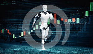 XAI Future financial technology controlled by AI robot using machine learning