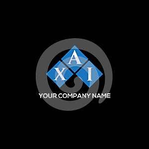 XAI letter logo design on BLACK background. XAI creative initials letter logo concept. XAI letter design