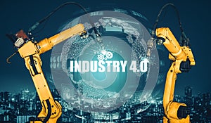 XAI Smart industry robot arms for digital factory production technology