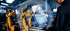 XAI Smart industry robot arms for digital factory production technology