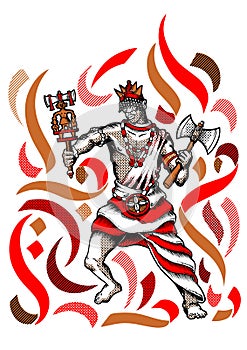 Xango, Shango Orisha, Orixa, Master of all Orishas
