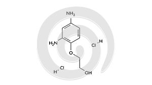 xanthan gum molecule, structural chemical formula, ball-and-stick model, isolated image food additive e415