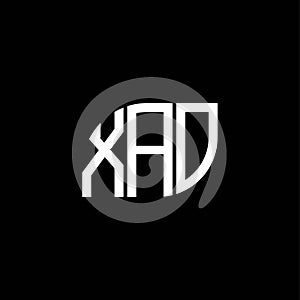 XAO letter logo design on black background. XAO creative initials letter logo concept. XAO letter design.XAO letter logo design on