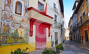 Xativa old town street in Valencia Jativa photo