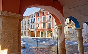 Xativa Plaza Mercat square in Valencia photo