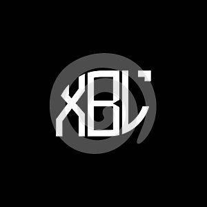 XBL letter logo design on black background. XBL creative initials letter logo concept. XBL letter design