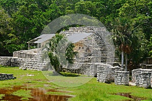 Xcambo mayan ruins Pyramide culture mexico Yucatan