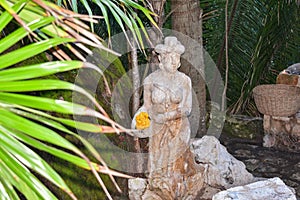 Xcaret Park- Riviera Maya -Mexico- statue 233
