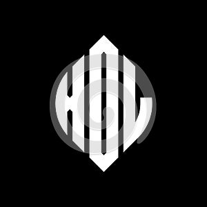 XDL circle letter logo design with circle and ellipse shape. XDL ellipse letters with typographic style. The three initials form a photo