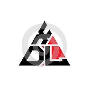 XDL triangle letter logo design with triangle shape. XDL triangle logo design monogram. XDL triangle vector logo template with red photo