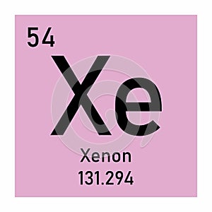 Xenon chemical symbol