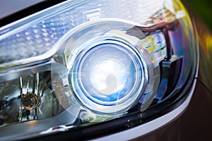 Xenon headlamp optics