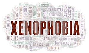 Xenophobia word cloud