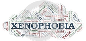 Xenophobia word cloud