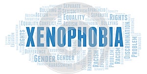 Xenophobia word cloud