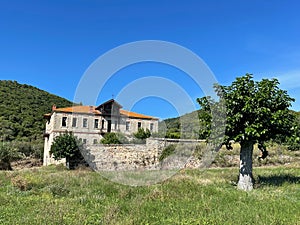 Metohi of Xiropotamou Monastery near Sarti, Greece photo