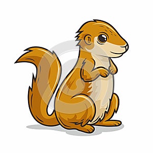 Xerus Cartoon African Ground Squirrel Illustration