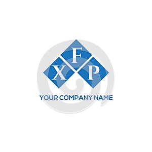 XFP letter logo design on WHITE background. XFP creative initials letter logo concept. XFP letter design