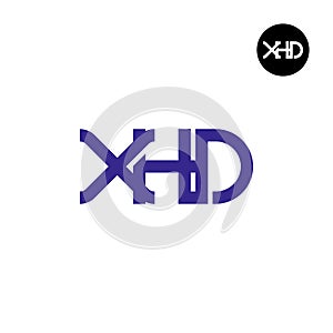 XHD Logo Letter Monogram Design