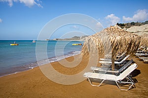 Xi beach on island Kefalonia in Greece