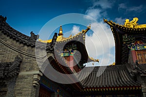 Xi`an Guangren temple Ancient Chinese Architecture