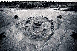 Xi`an Guangren temple Ancient Chinese Dragon