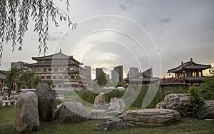 Xi 'an QuJiangChi park south lake scenery, xi 'an city