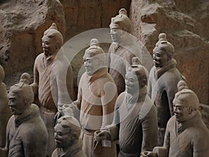 View of the famous Terracotta Army, China, Mausoleum of the First Qin Emperor