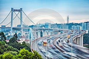 Xiamen haicang bridge closeup with hdr