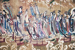 Xian China Ancient Chinese Mural