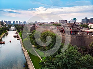 Xian City Walls from Above